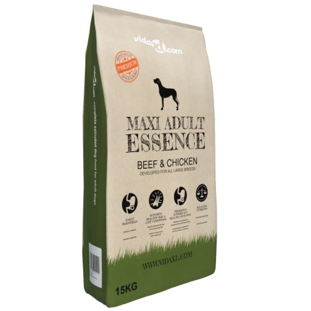 vidaXL Comida seca para perros Maxi Adult Essence Beef & Chicken 15 kg