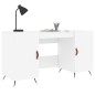 vidaXL Escritorio madera de ingeniería blanco 140x50x75 cm vidaXL Escritorio madera de ingeniería blanco 140x50x75 cm