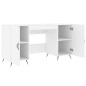 vidaXL Escritorio madera de ingeniería blanco 140x50x75 cm vidaXL Escritorio madera de ingeniería blanco 140x50x75 cm