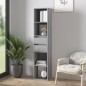 vidaXL Estantería de madera contrachapada gris Sonoma 36x30x171 cm vidaXL Estantería de madera contrachapada gris Sonoma 36x30x171 cm