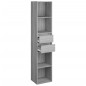 vidaXL Estantería de madera contrachapada gris Sonoma 36x30x171 cm vidaXL Estantería de madera contrachapada gris Sonoma 36x30x171 cm