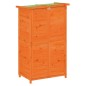 vidaXL Cobertizo herramientas jardín madera pino marrón 83x57x140 cm vidaXL Cobertizo herramientas jardín madera pino marrón 83x57x140 cm
