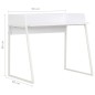 vidaXL Escritorio blanco 90x60x88 cm vidaXL Escritorio blanco 90x60x88 cm