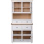vidaXL Aparador madera maciza pino estilo Panamá blanco 93x40,5x180 cm vidaXL Aparador madera maciza pino estilo Panamá blanco 93x40,5x180 cm