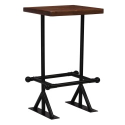 vidaXL Conjunto de muebles de bar 3 piezas madera maciza reciclada