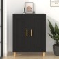 vidaXL Aparador de madera contrachapada negro 69,5x34x90 cm vidaXL Aparador de madera contrachapada negro 69,5x34x90 cm