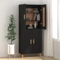 vidaXL Aparador de madera contrachapada negro 69,5x34x90 cm vidaXL Aparador de madera contrachapada negro 69,5x34x90 cm