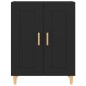 vidaXL Aparador de madera contrachapada negro 69,5x34x90 cm vidaXL Aparador de madera contrachapada negro 69,5x34x90 cm