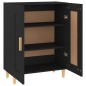 vidaXL Aparador de madera contrachapada negro 69,5x34x90 cm vidaXL Aparador de madera contrachapada negro 69,5x34x90 cm