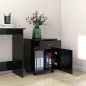 vidaXL Armario con ruedas madera de ingeniería negro 45x38x54 cm