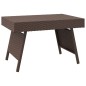 vidaXL Mesa auxiliar plegable ratán sintético marrón 60x40x38 cm vidaXL Mesa auxiliar plegable ratán sintético marrón 60x40x38 cm