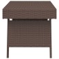 vidaXL Mesa auxiliar plegable ratán sintético marrón 60x40x38 cm vidaXL Mesa auxiliar plegable ratán sintético marrón 60x40x38 cm