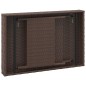 vidaXL Mesa auxiliar plegable ratán sintético marrón 60x40x38 cm vidaXL Mesa auxiliar plegable ratán sintético marrón 60x40x38 cm