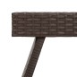 vidaXL Mesa auxiliar plegable ratán sintético marrón 60x40x38 cm vidaXL Mesa auxiliar plegable ratán sintético marrón 60x40x38 cm