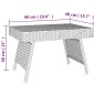 vidaXL Mesa auxiliar plegable ratán sintético marrón 60x40x38 cm vidaXL Mesa auxiliar plegable ratán sintético marrón 60x40x38 cm