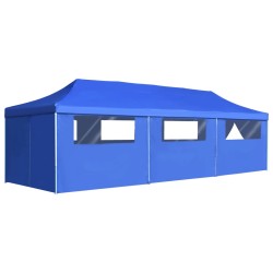 vidaXL Carpa plegable Pop-up con 8 paredes laterales 3x9 m azul