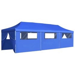 vidaXL Carpa plegable Pop-up con 8 paredes laterales 3x9 m azul