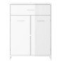 vidaXL Armario de baño madera contrachapada blanco brillo 60x33x80 cm vidaXL Armario de baño madera contrachapada blanco brillo 60x33x80 cm