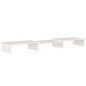 vidaXL Soporte de monitor madera maciza de pino blanco 80x24x10,5 cm