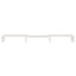 vidaXL Soporte de monitor madera maciza de pino blanco 80x24x10,5 cm