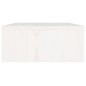 vidaXL Soporte de monitor madera maciza de pino blanco 80x24x10,5 cm