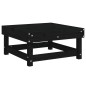 vidaXL Juego de sofás de jardín 5 piezas madera maciza de pino negro vidaXL Juego de sofás de jardín 5 piezas madera maciza de pino negro
