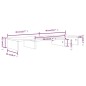 vidaXL Soporte de monitor madera maciza de pino blanco 80x24x10,5 cm