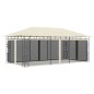 vidaXL Cenador con mosquitera color crema 6x3x2,73 m vidaXL Cenador con mosquitera color crema 6x3x2,73 m