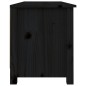 vidaXL Banco zapatero madera maciza de pino negro 110x38x45,5 cm vidaXL Banco zapatero madera maciza de pino negro 110x38x45,5 cm
