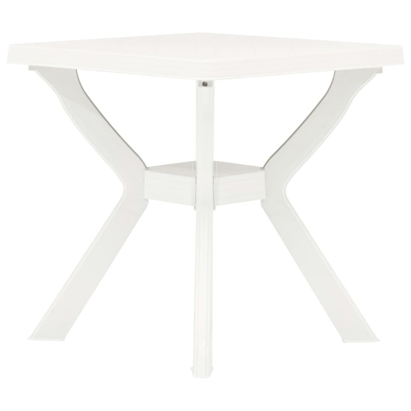 vidaXL Mesa bistro blanca plástico 70x70x72 cm vidaXL Mesa bistro blanca plástico 70x70x72 cm