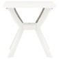 vidaXL Mesa bistro blanca plástico 70x70x72 cm vidaXL Mesa bistro blanca plástico 70x70x72 cm