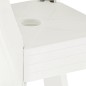 vidaXL Mesa bistro blanca plástico 70x70x72 cm vidaXL Mesa bistro blanca plástico 70x70x72 cm