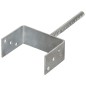 vidaXL Anclajes de valla 6 uds acero galvanizado plateado 14x6x30 cm vidaXL Anclajes de valla 6 uds acero galvanizado plateado 14x6x30 cm