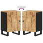 vidaXL Mueble de baño madera maciza de mango 38x33x58 cm