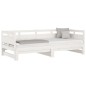 vidaXL Sofá cama extraíble madera maciza de pino blanco 2x(90x190) cm vidaXL Sofá cama extraíble madera maciza de pino blanco 2x(90x190) cm