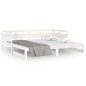 vidaXL Sofá cama extraíble madera maciza de pino blanco 2x(90x190) cm vidaXL Sofá cama extraíble madera maciza de pino blanco 2x(90x190) cm