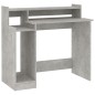 vidaXL Escritorio LED madera contrachapada gris hormigón 97x45x90 cm vidaXL Escritorio LED madera contrachapada gris hormigón 97x45x90 cm