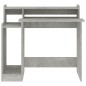 vidaXL Escritorio LED madera contrachapada gris hormigón 97x45x90 cm vidaXL Escritorio LED madera contrachapada gris hormigón 97x45x90 cm