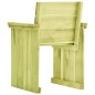 vidaXL Silla de jardín de madera de pino impregnada vidaXL Silla de jardín de madera de pino impregnada