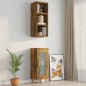 vidaXL Armario pared madera contrachapada roble ahumado 34,5x32,5x90cm vidaXL Armario pared madera contrachapada roble ahumado 34,5x32,5x90cm