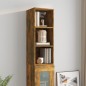 vidaXL Armario pared madera contrachapada roble ahumado 34,5x32,5x90cm vidaXL Armario pared madera contrachapada roble ahumado 34,5x32,5x90cm