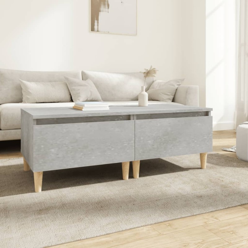vidaXL Mesas auxiliares 2 uds contrachapada gris hormigón 50x46x35 cm vidaXL Mesas auxiliares 2 uds contrachapada gris hormigón 50x46x35 cm