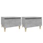 vidaXL Mesas auxiliares 2 uds contrachapada gris hormigón 50x46x35 cm vidaXL Mesas auxiliares 2 uds contrachapada gris hormigón 50x46x35 cm