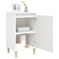 vidaXL Mesitas de noche 2 uds madera contrachapada blanco 40x35x70 cm vidaXL Mesitas de noche 2 uds madera contrachapada blanco 40x35x70 cm