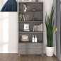 vidaXL Aparador HAMAR madera de pino maciza gris claro