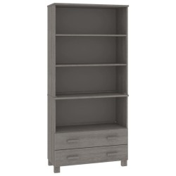 vidaXL Aparador HAMAR madera de pino maciza gris claro