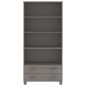 vidaXL Aparador HAMAR madera de pino maciza gris claro