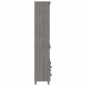 vidaXL Aparador HAMAR madera de pino maciza gris claro
