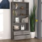 vidaXL Aparador HAMAR madera de pino maciza gris claro