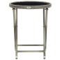 vidaXL Mesa de centro ratán sintético y vidrio templado gris 60 cm vidaXL Mesa de centro ratán sintético y vidrio templado gris 60 cm